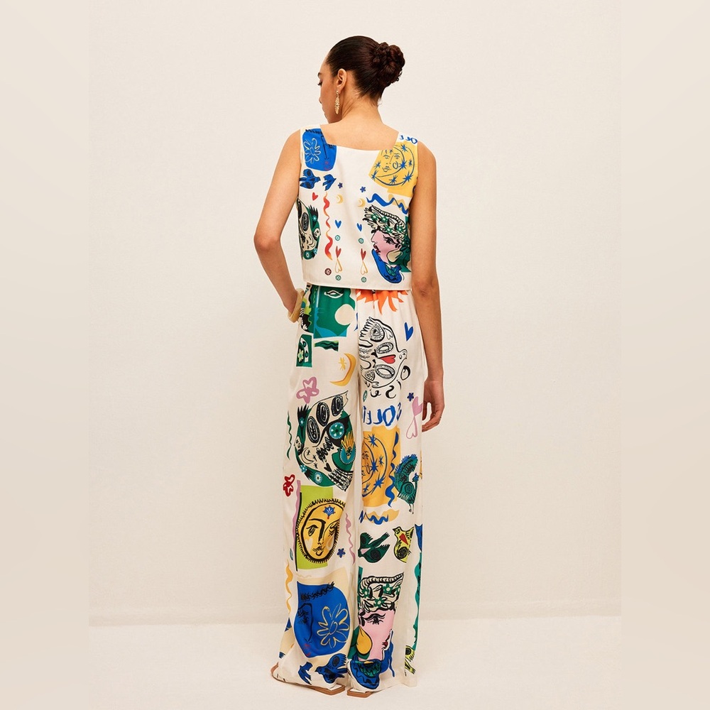 Commense Graphic Print Top+Pants Set - Picture 3 of 6